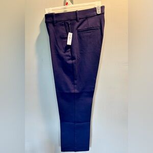 NWT Women GAP Dress Pants in Navy - ankle length M Petite- stretch chino